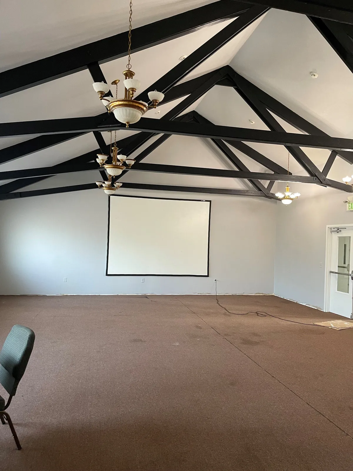 Church additional room after painting