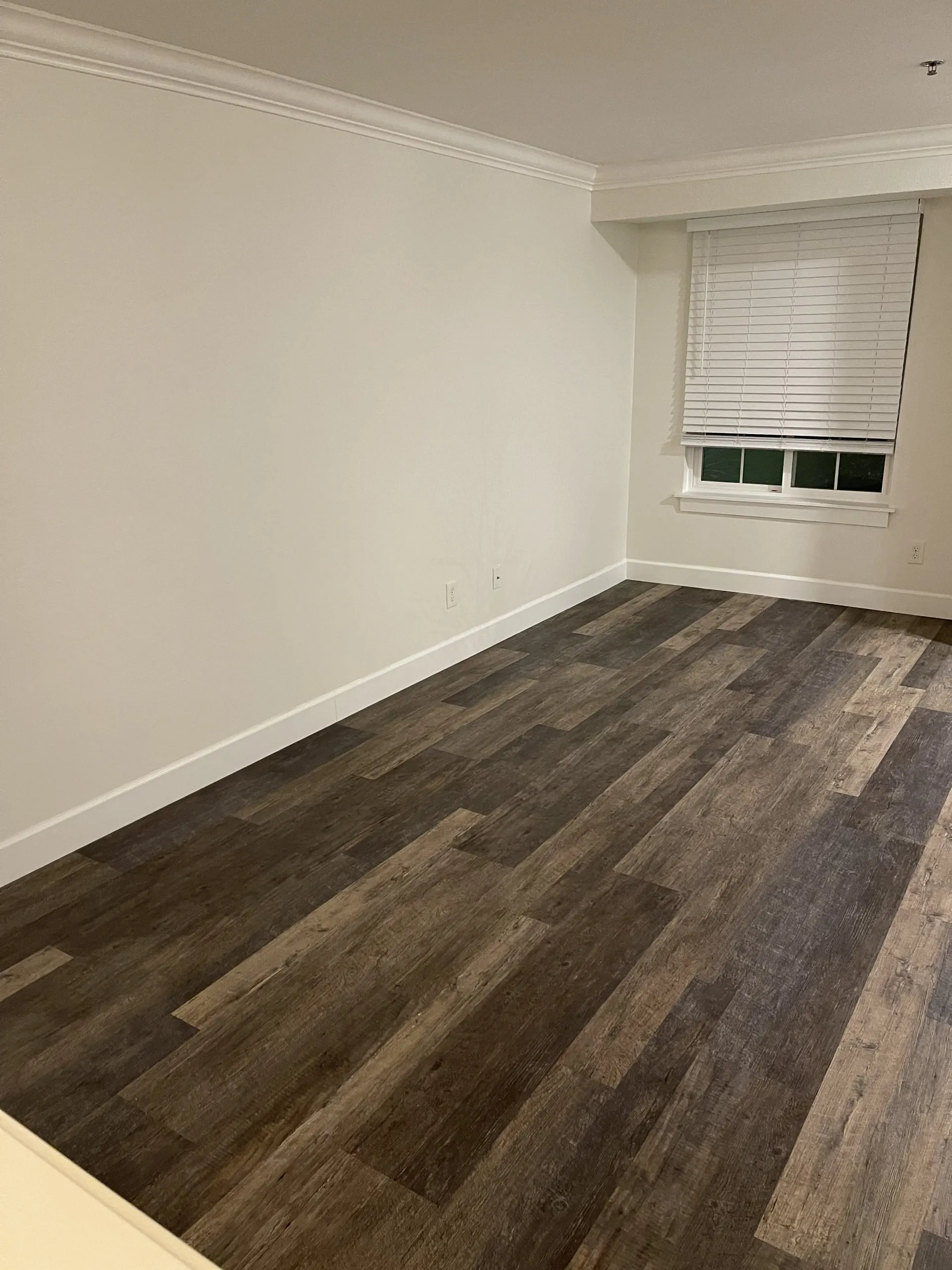 Condominium interior walls and trim after painting